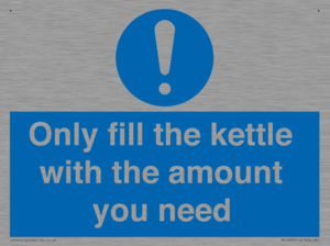 Only fill the kettle with the amount you need